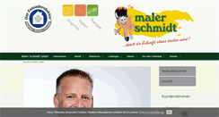 Desktop Screenshot of maler-schmidt.de