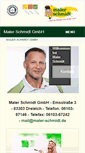 Mobile Screenshot of maler-schmidt.de