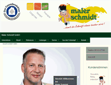 Tablet Screenshot of maler-schmidt.de